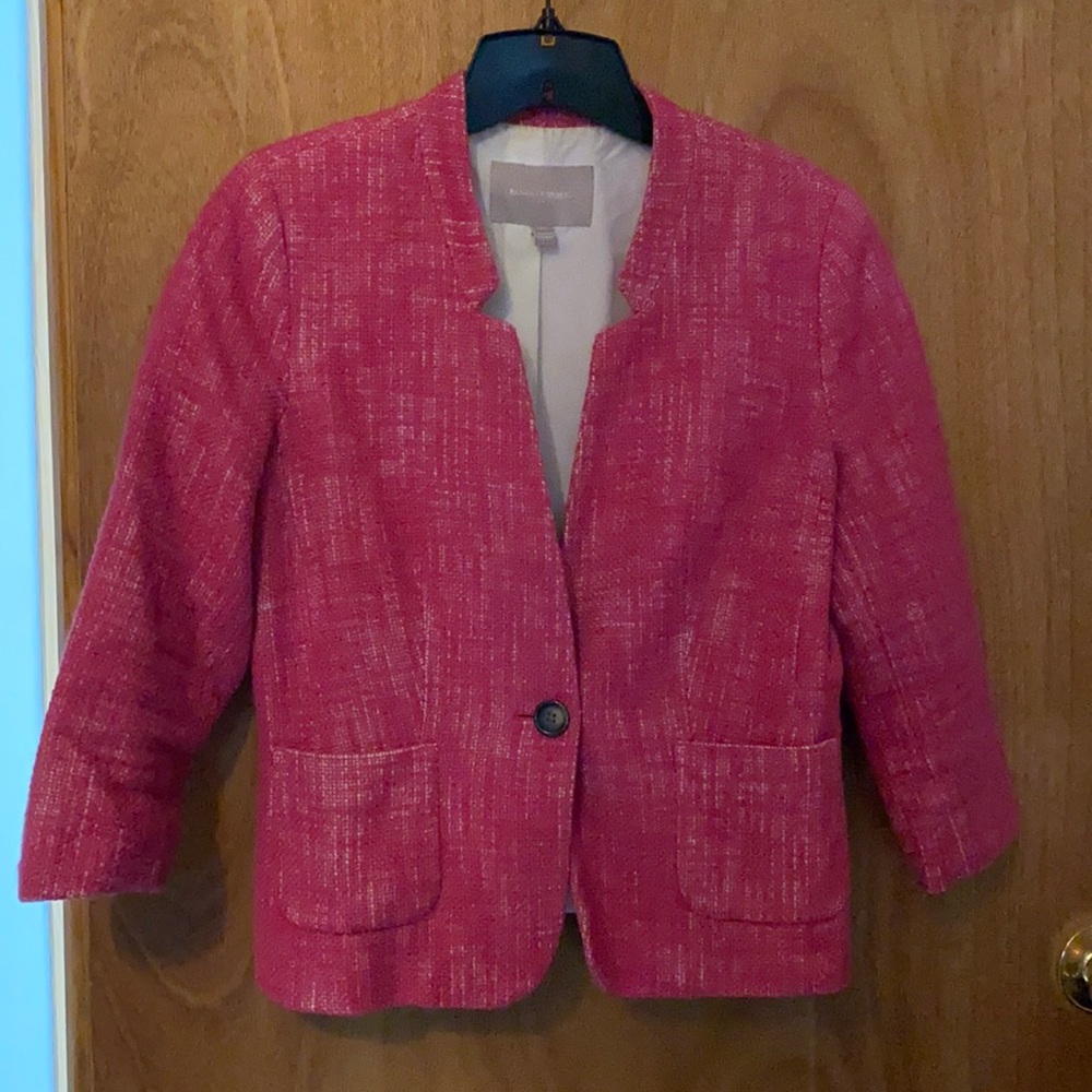 BANANA REPUBLIC Pink Jacket 3/4 Sleeve 8P